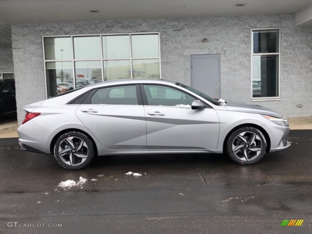 2021 Elantra SEL - Shimmering Silver Pearl / Black photo #2
