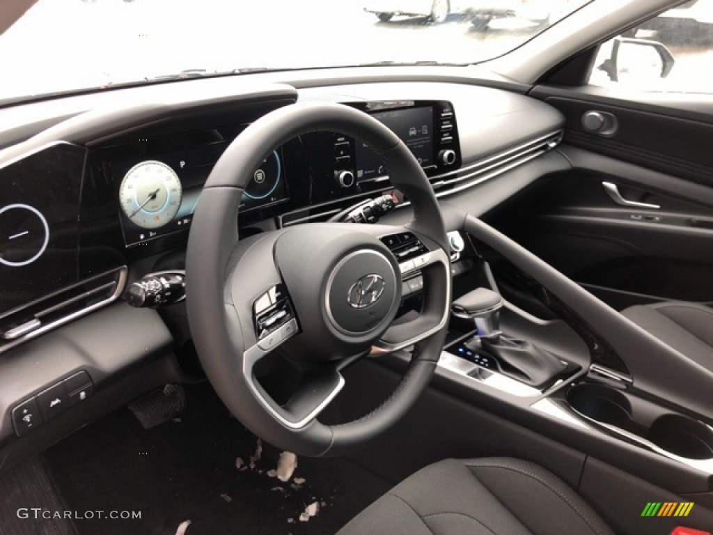 2021 Elantra SEL - Shimmering Silver Pearl / Black photo #4