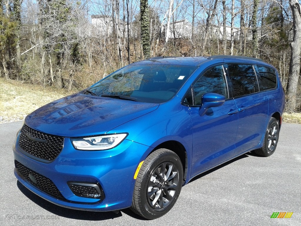 2021 Pacifica Touring AWD - Ocean Blue Metallic / Black photo #2