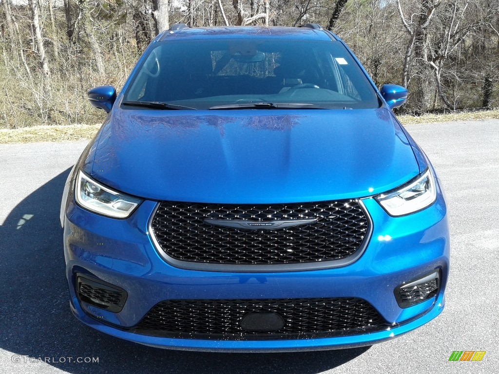 2021 Pacifica Touring AWD - Ocean Blue Metallic / Black photo #3