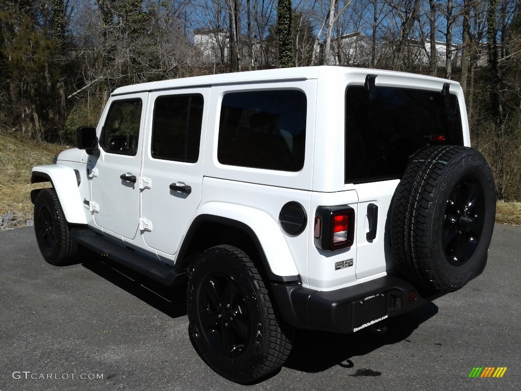 2021 Wrangler Unlimited Sahara Altitude 4x4 - Bright White / Black photo #8