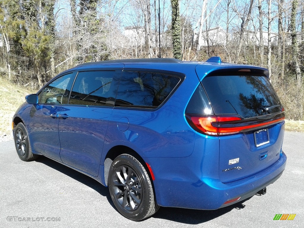 2021 Pacifica Touring AWD - Ocean Blue Metallic / Black photo #8