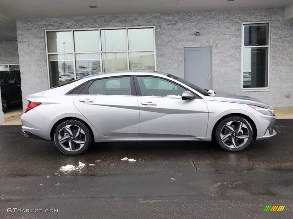 2021 Elantra SEL - Shimmering Silver Pearl / Black photo #2
