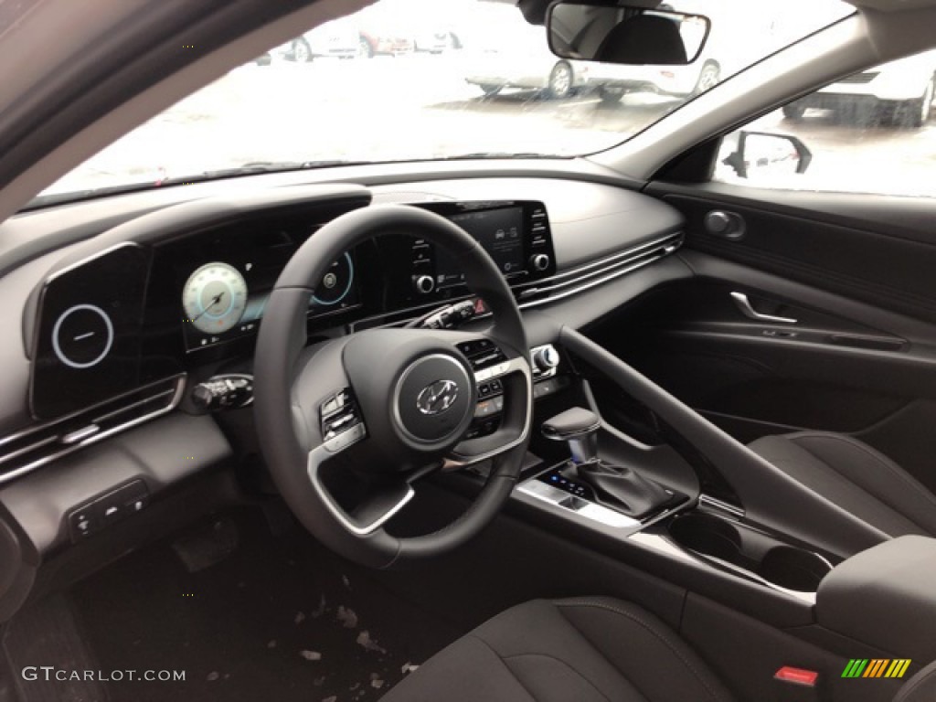 2021 Elantra SEL - Shimmering Silver Pearl / Black photo #4