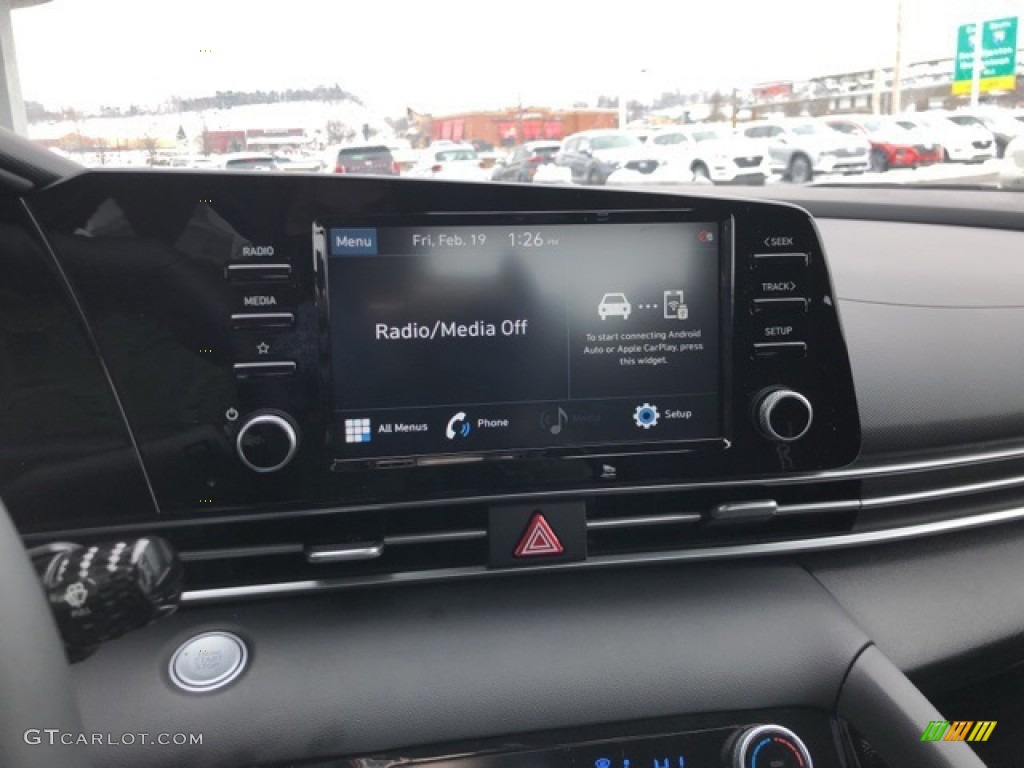 2021 Elantra SEL - Shimmering Silver Pearl / Black photo #7