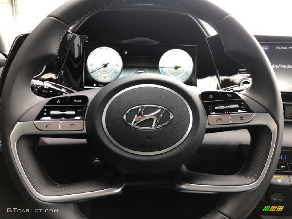 2021 Elantra SEL - Shimmering Silver Pearl / Black photo #10