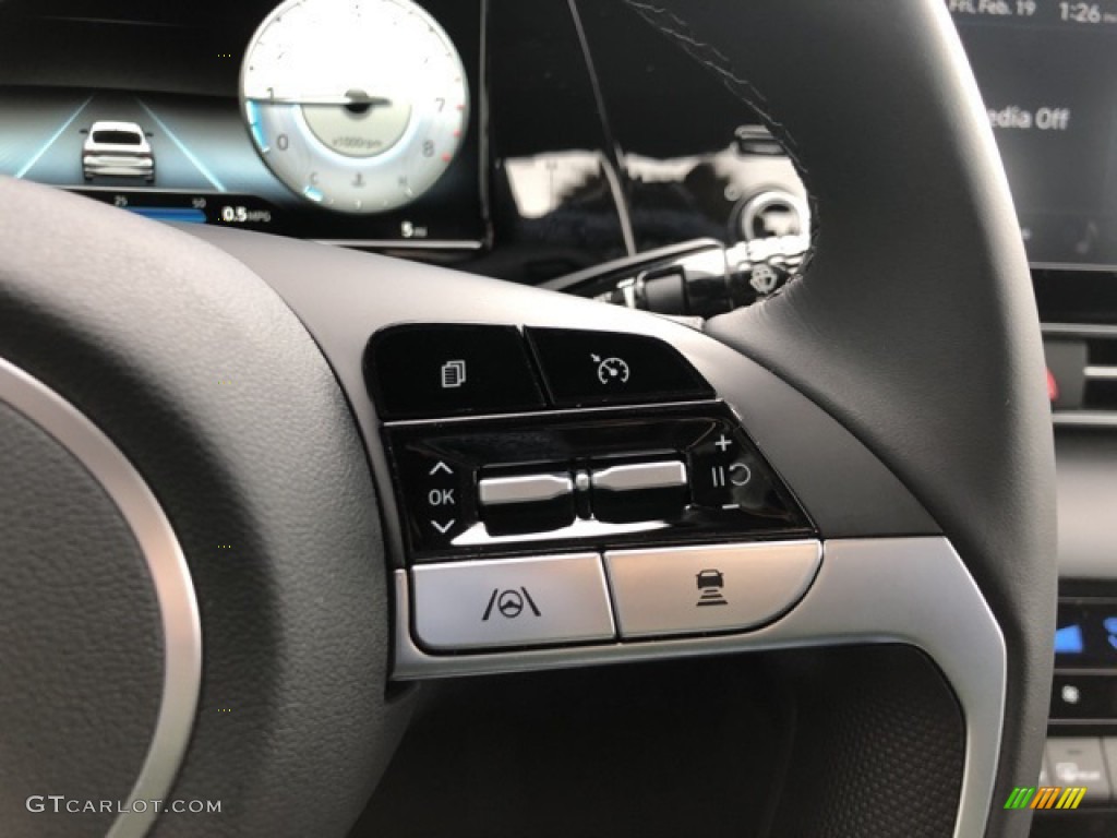 2021 Elantra SEL - Shimmering Silver Pearl / Black photo #12
