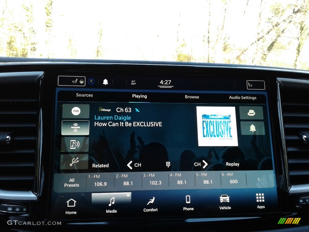 2021 Pacifica Touring AWD - Ocean Blue Metallic / Black photo #22