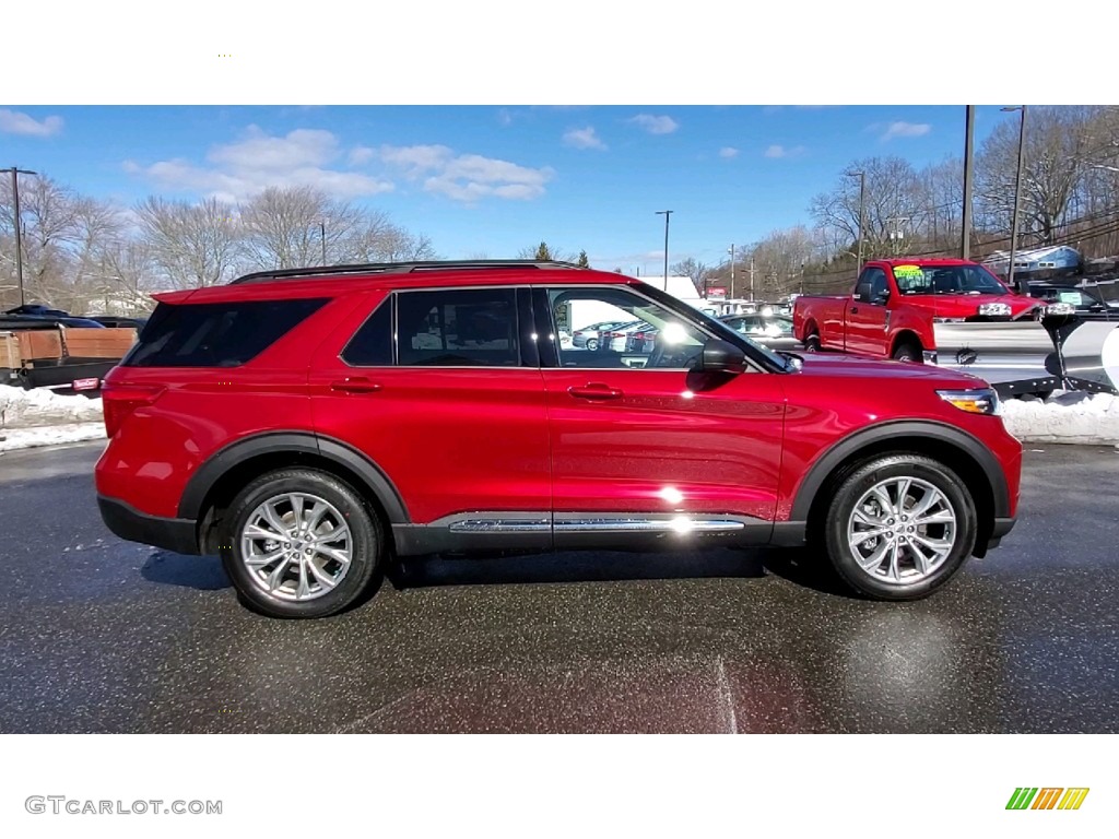 2021 Explorer XLT 4WD - Rapid Red Metallic / Sandstone photo #8