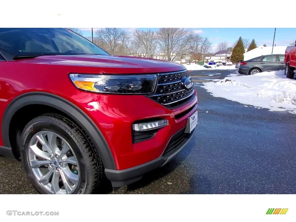 2021 Explorer XLT 4WD - Rapid Red Metallic / Sandstone photo #28