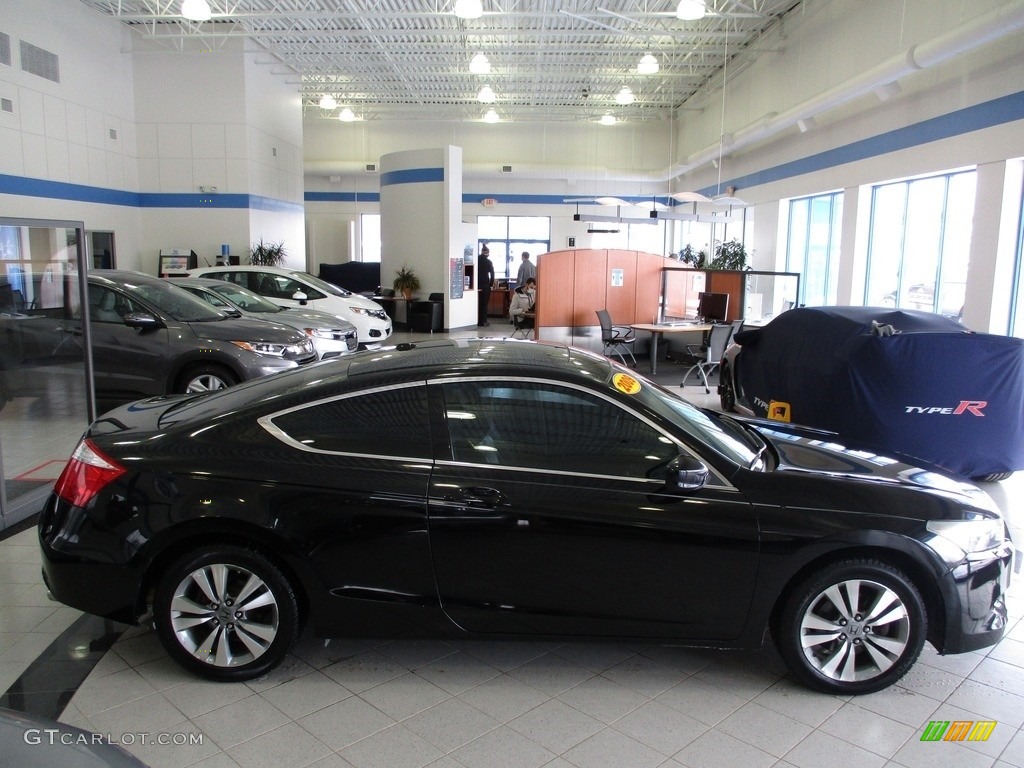 2009 Accord EX-L Coupe - Crystal Black Pearl / Black photo #4