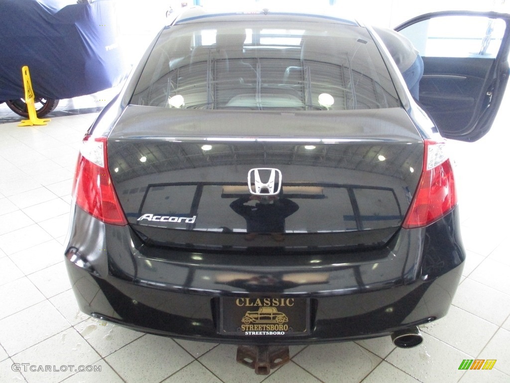 2009 Accord EX-L Coupe - Crystal Black Pearl / Black photo #8