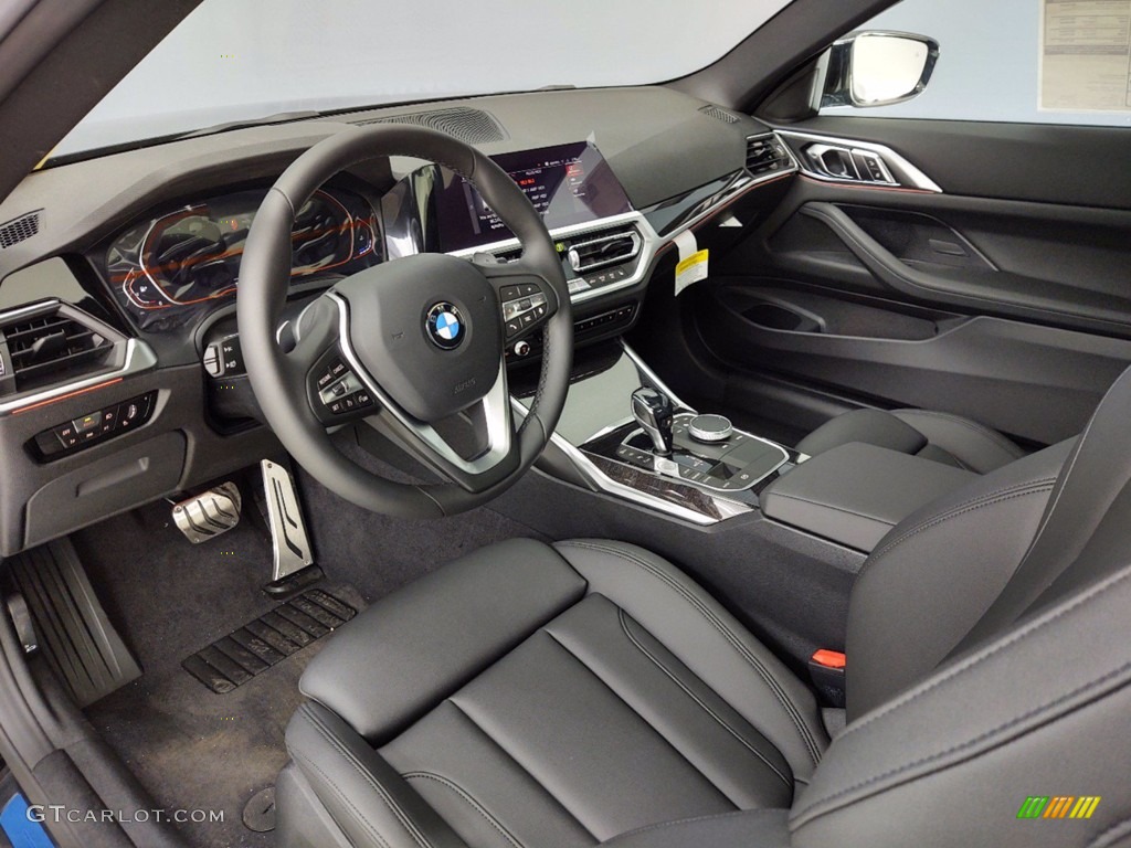 Black Interior 2021 BMW 4 Series 430i Coupe Photo #141156567