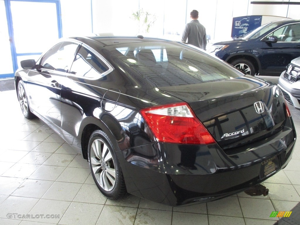 2009 Accord EX-L Coupe - Crystal Black Pearl / Black photo #9
