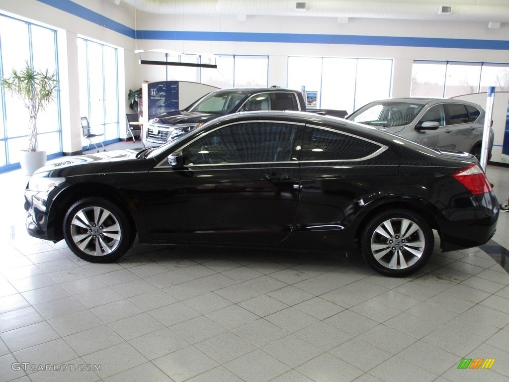 2009 Accord EX-L Coupe - Crystal Black Pearl / Black photo #10