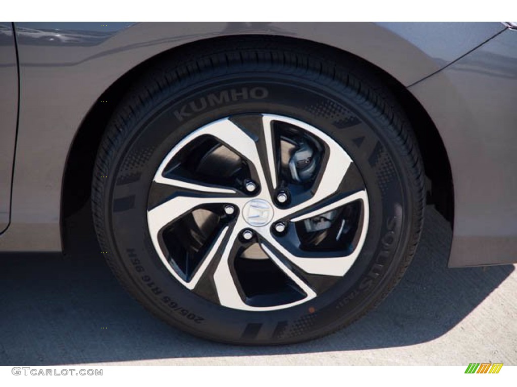 2017 Accord LX Sedan - Modern Steel Metallic / Black photo #34