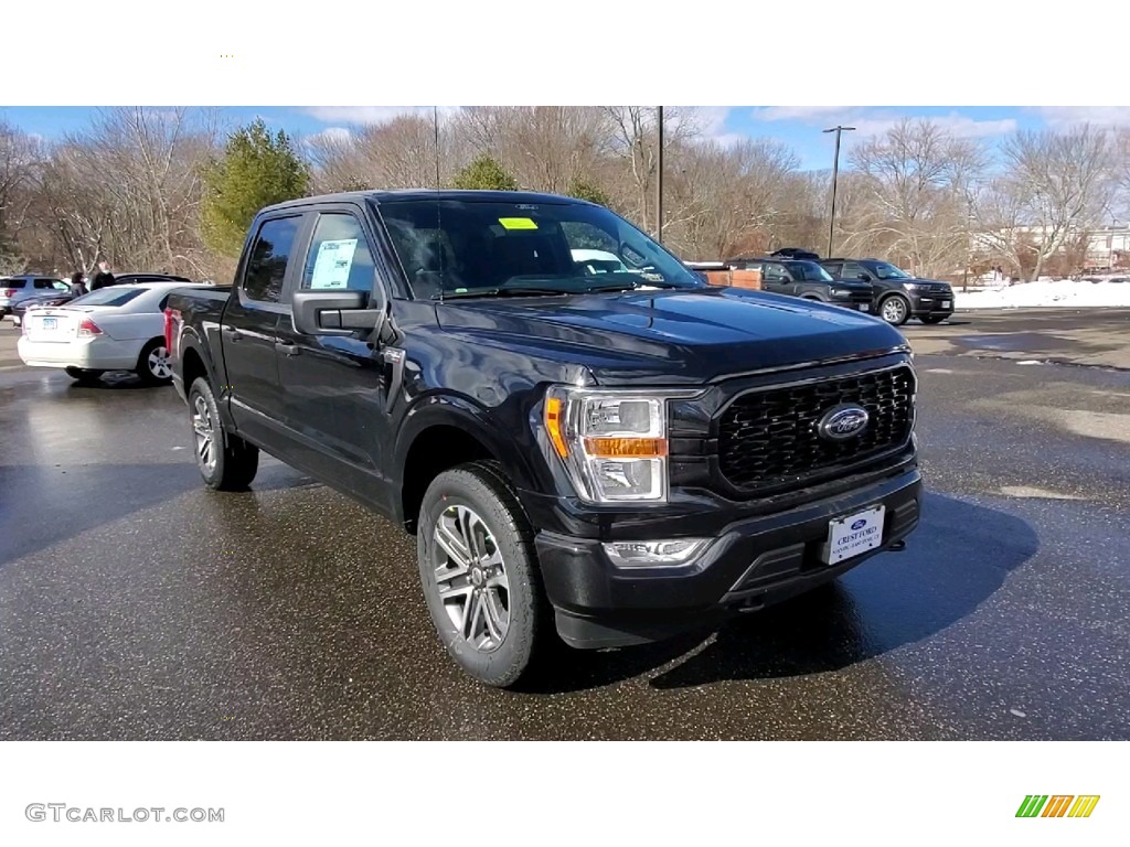 2021 F150 STX SuperCrew 4x4 - Agate Black / Black photo #1