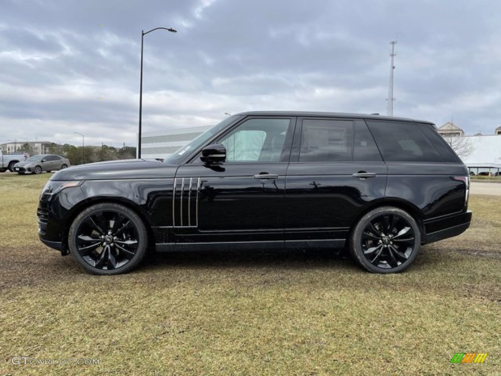 Santorini Black Metallic 2021 Land Rover Range Rover SV Autobiography Dynamic Black Exterior Photo #141157269