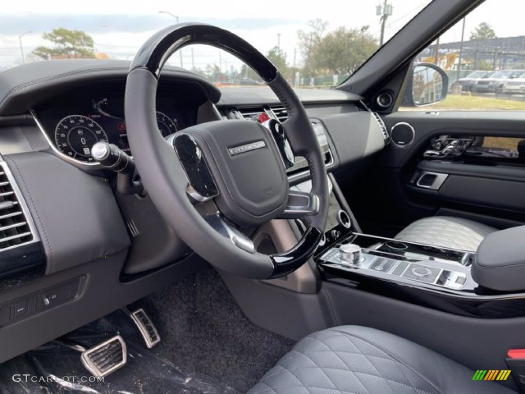 2021 Land Rover Range Rover SV Autobiography Dynamic Black Ebony Steering Wheel Photo #141157419