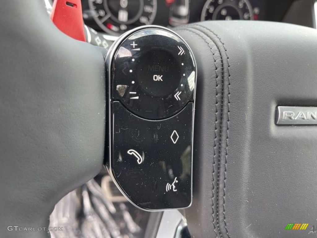 2021 Land Rover Range Rover SV Autobiography Dynamic Black Ebony Steering Wheel Photo #141157434
