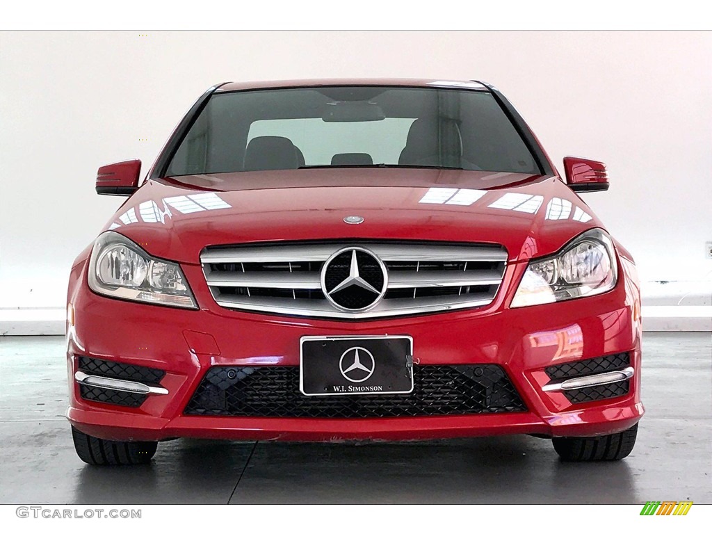 2012 C 250 Sport - Mars Red / Black photo #2