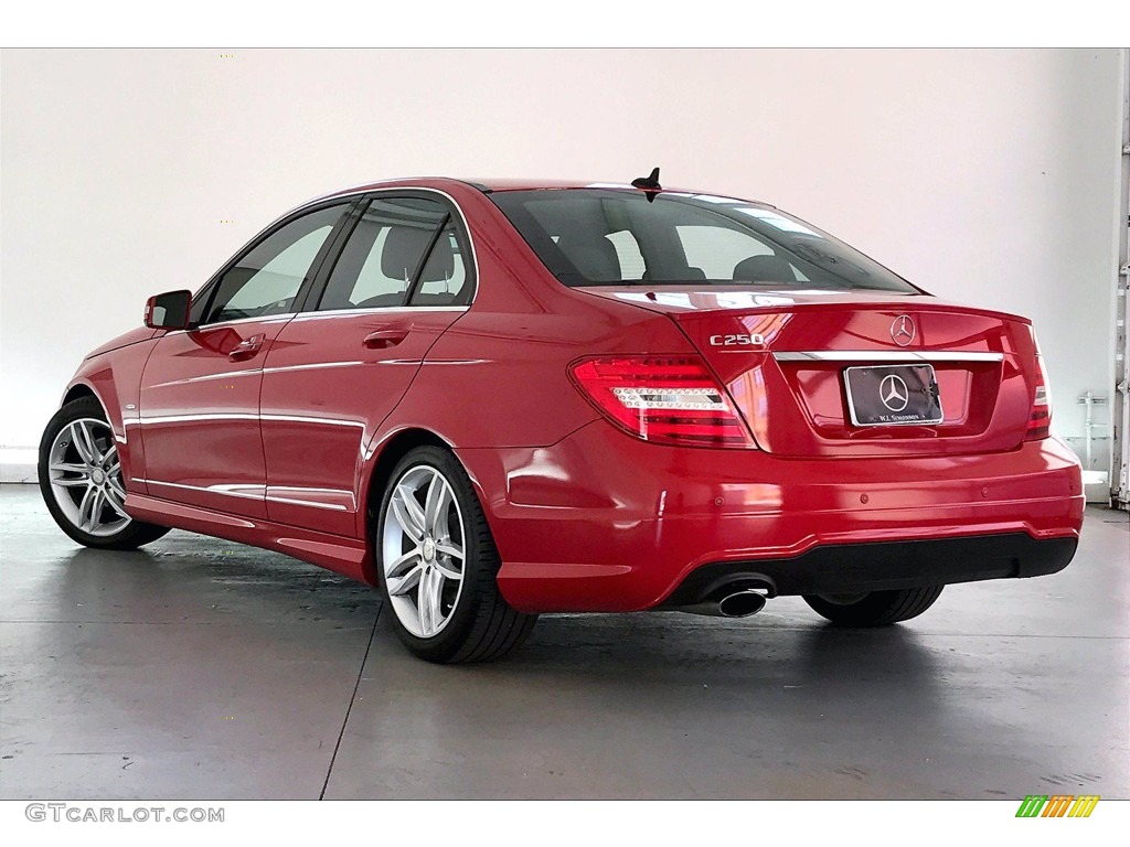 2012 C 250 Sport - Mars Red / Black photo #10