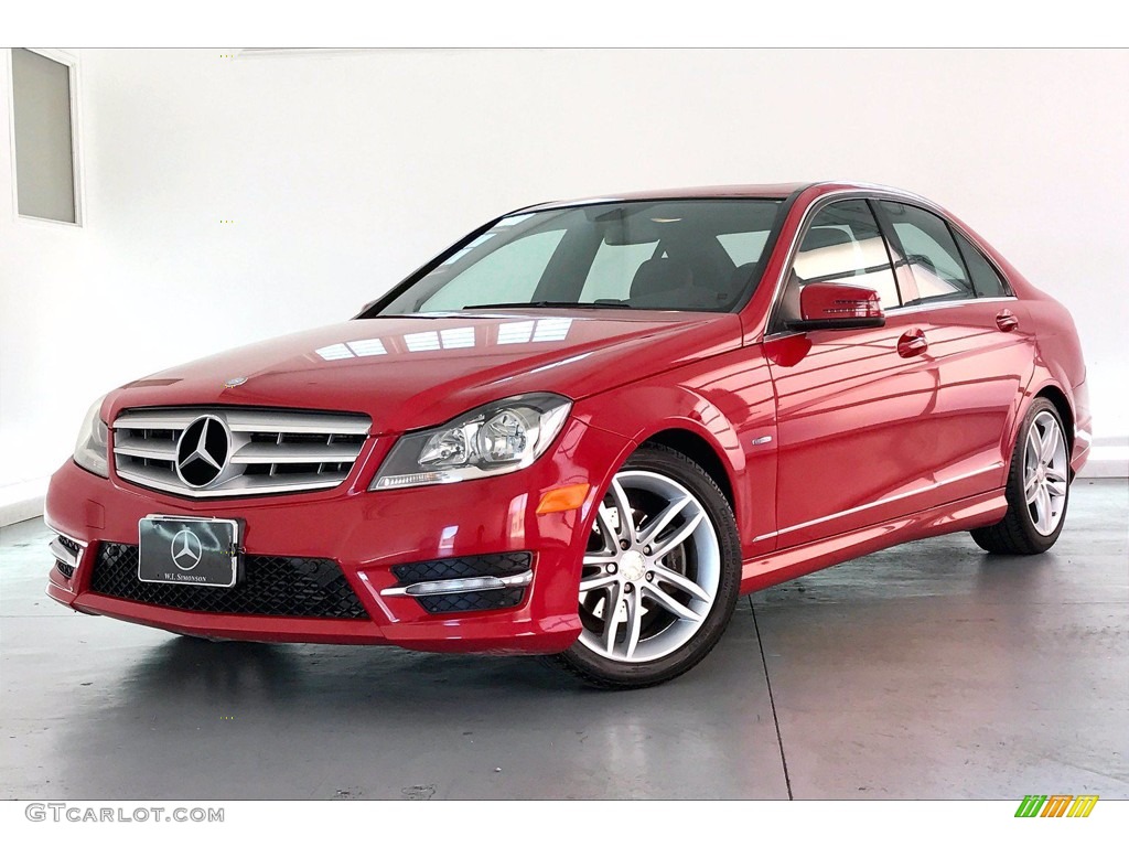 2012 C 250 Sport - Mars Red / Black photo #12