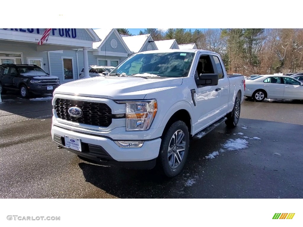 2021 F150 STX SuperCab 4x4 - Oxford White / Black photo #3