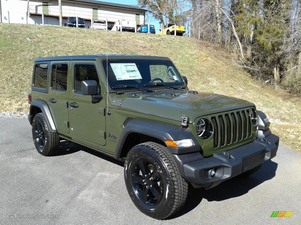 2021 Wrangler Unlimited Sport Altitude 4x4 - Sarge Green / Black photo #4