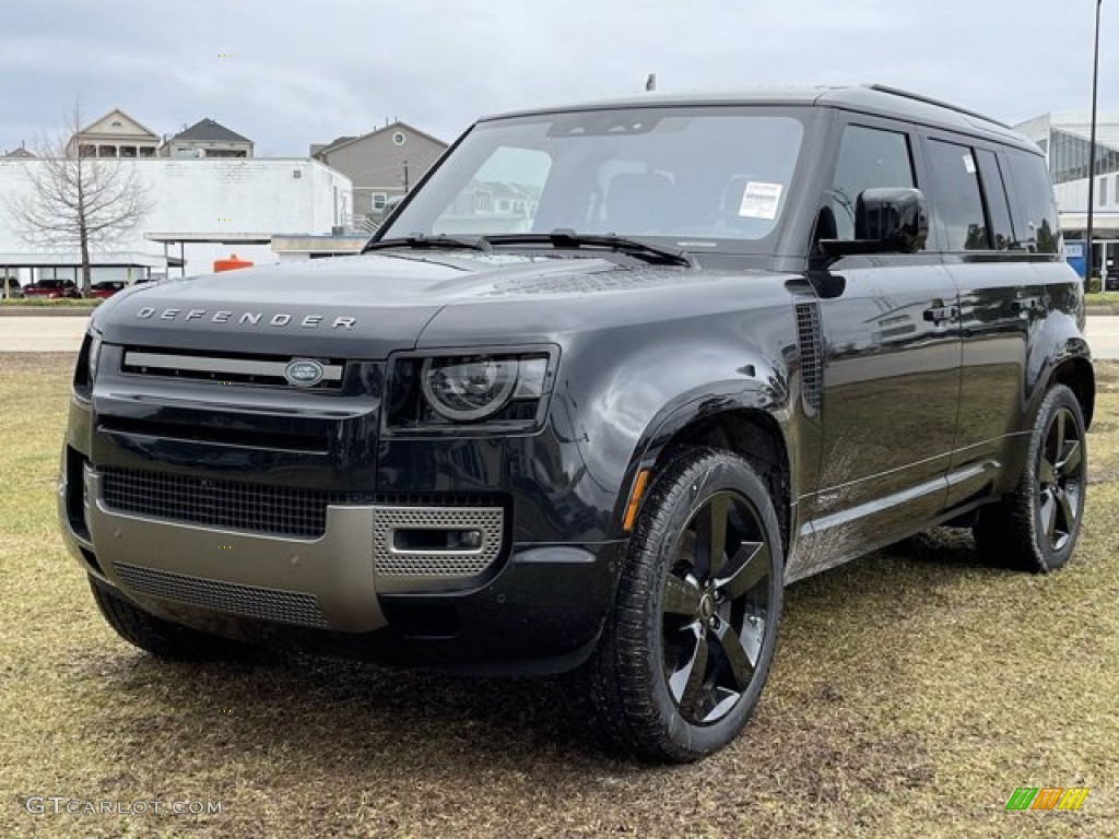 Santorini Black Metallic 2021 Land Rover Defender 110 X-Dynamic HSE Exterior Photo #141158151