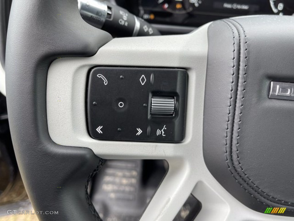 2021 Land Rover Defender 110 X-Dynamic HSE Ebony Steering Wheel Photo #141158301
