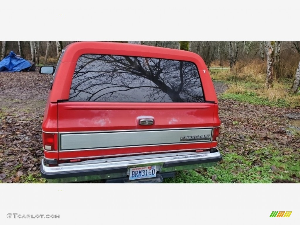 Fire Red 1990 Chevrolet Blazer Scottsdale 4x4 Exterior Photo #141158505