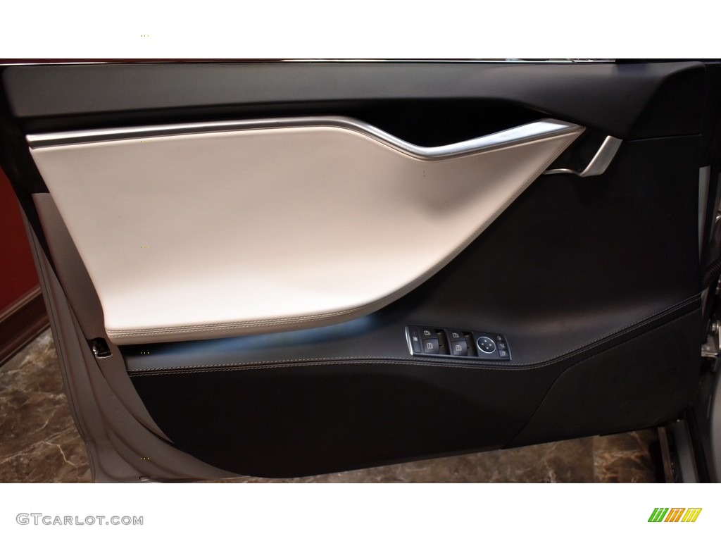 2017 Model S 75D - Silver Metallic / White photo #17