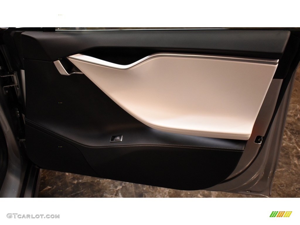 2017 Model S 75D - Silver Metallic / White photo #18