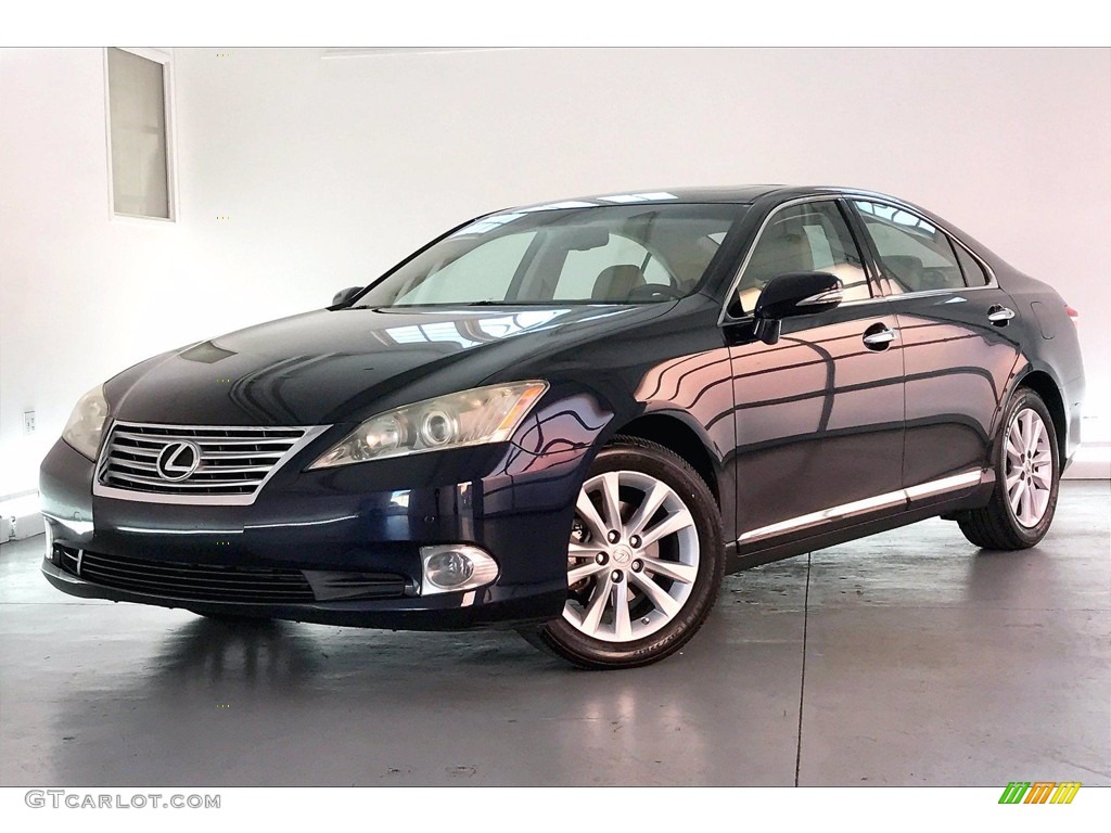 2010 ES 350 - Cerulean Blue Metallic / Parchment photo #12
