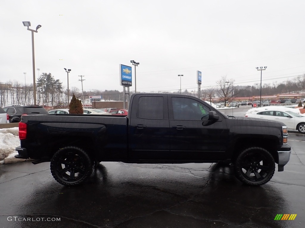 2015 Silverado 1500 LT Double Cab 4x4 - Black / Jet Black photo #8