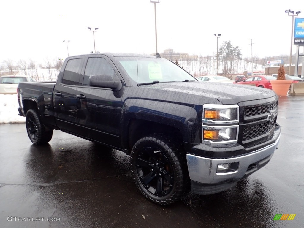 2015 Silverado 1500 LT Double Cab 4x4 - Black / Jet Black photo #9