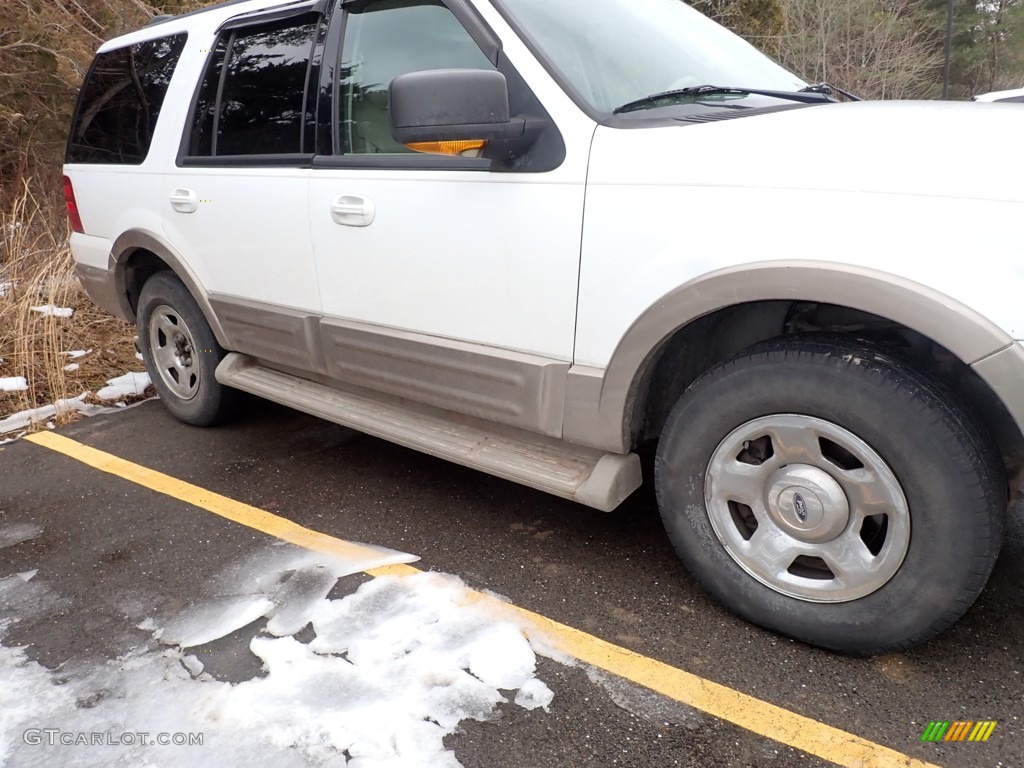 2003 Expedition Eddie Bauer 4x4 - Oxford White / Medium Parchment photo #5