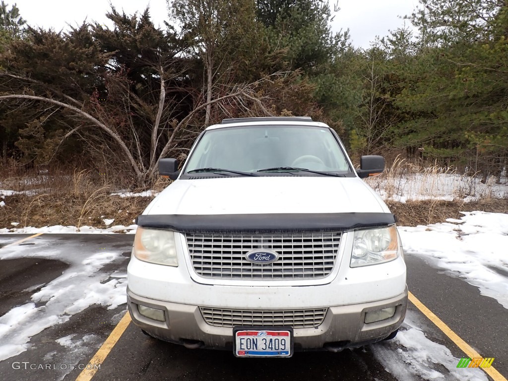 2003 Expedition Eddie Bauer 4x4 - Oxford White / Medium Parchment photo #6