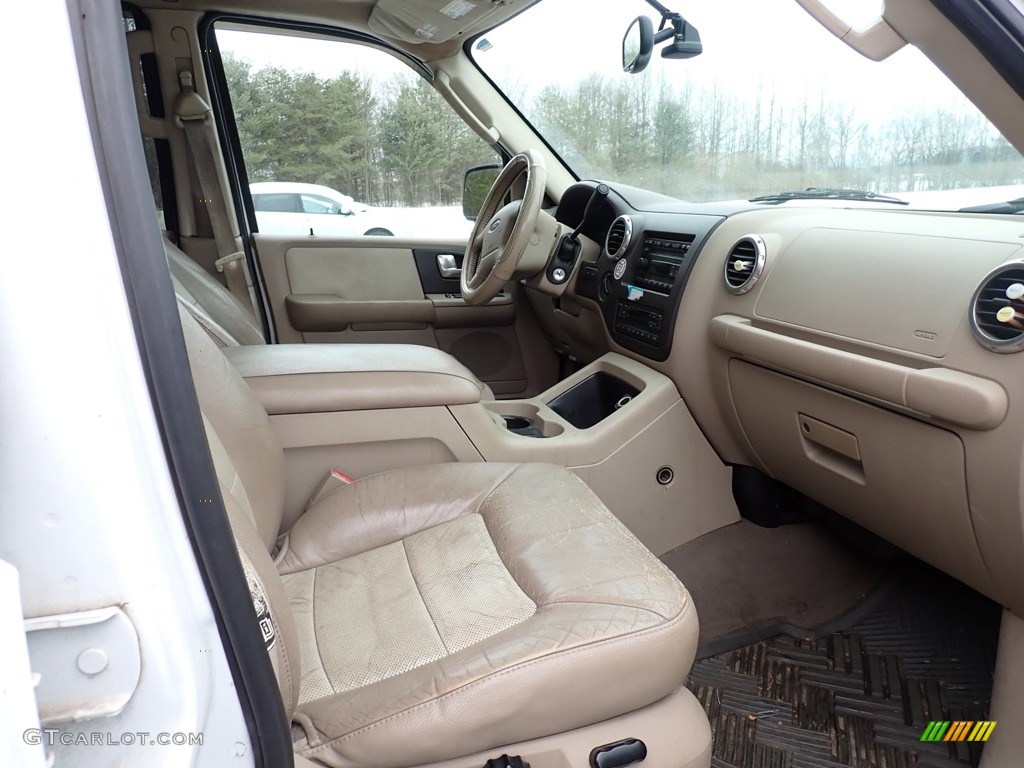 2003 Expedition Eddie Bauer 4x4 - Oxford White / Medium Parchment photo #21