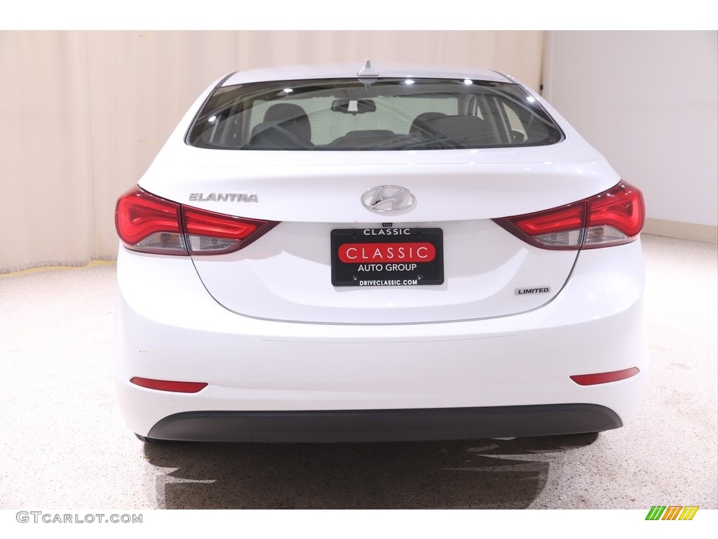 2016 Elantra Limited - White / Black photo #19