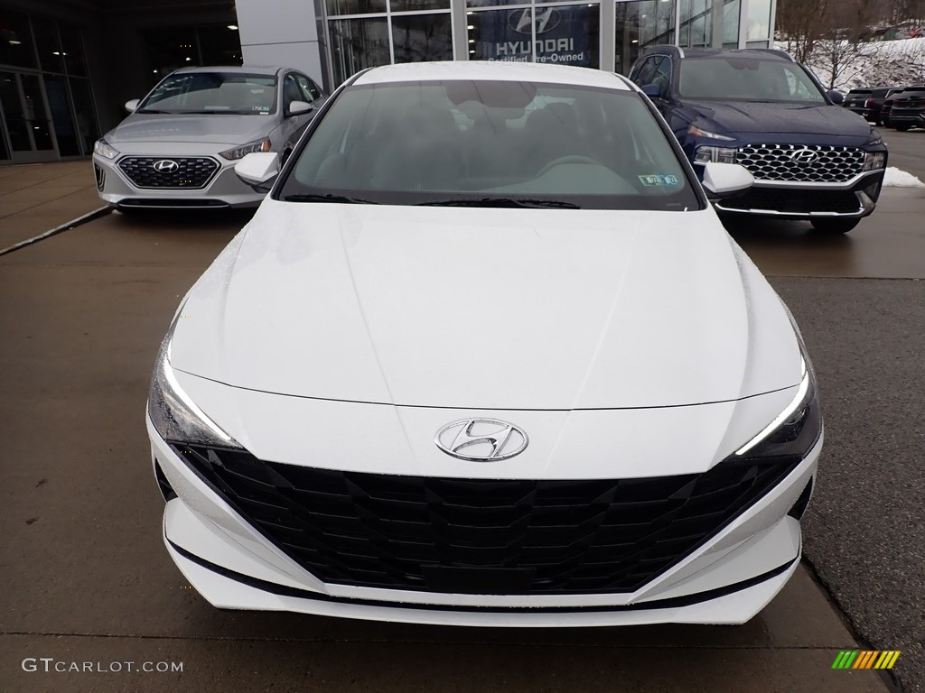 2021 Elantra SEL - Quartz White / Medium Gray photo #4