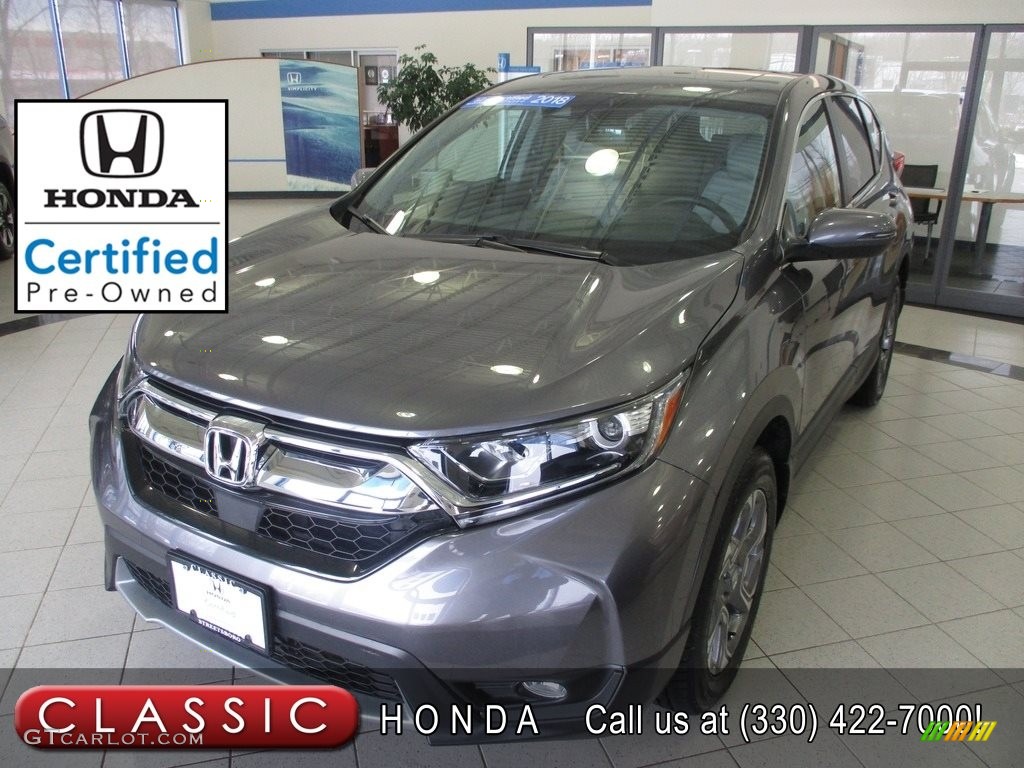 2018 CR-V EX-L AWD - Modern Steel Metallic / Gray photo #1