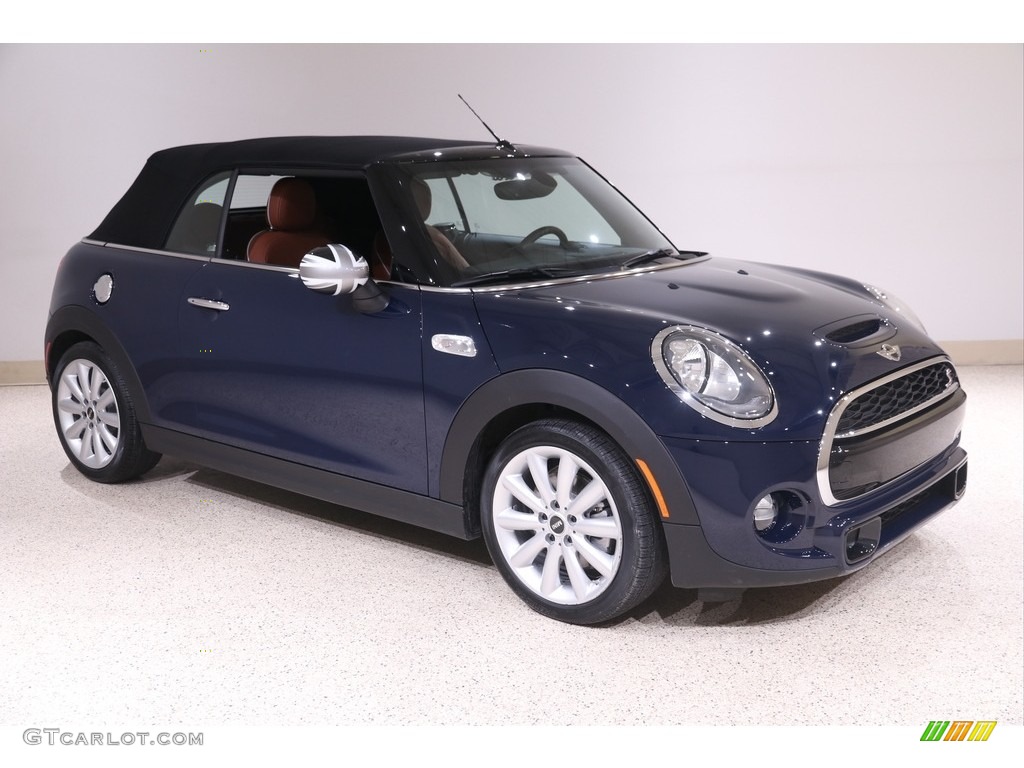 2017 Convertible Cooper S - Lapisluxury Blue / Chesterfield Leather/Malt Brown photo #2