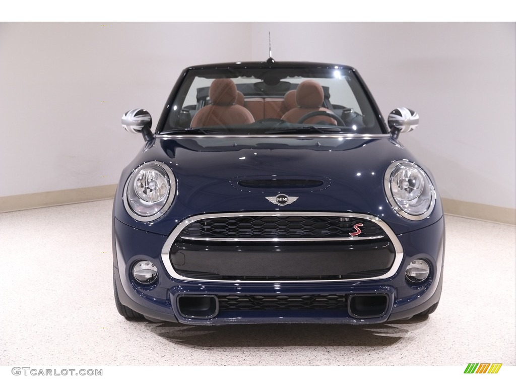 2017 Convertible Cooper S - Lapisluxury Blue / Chesterfield Leather/Malt Brown photo #3