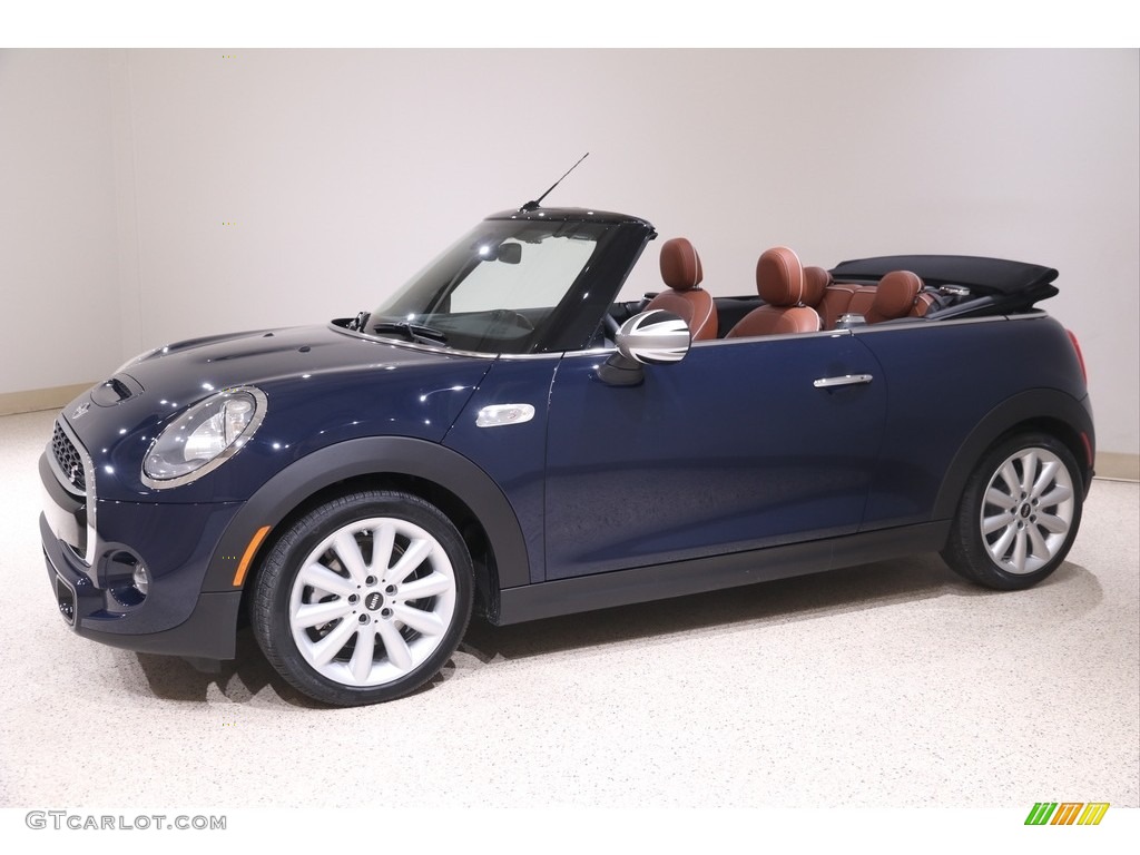 2017 Convertible Cooper S - Lapisluxury Blue / Chesterfield Leather/Malt Brown photo #4