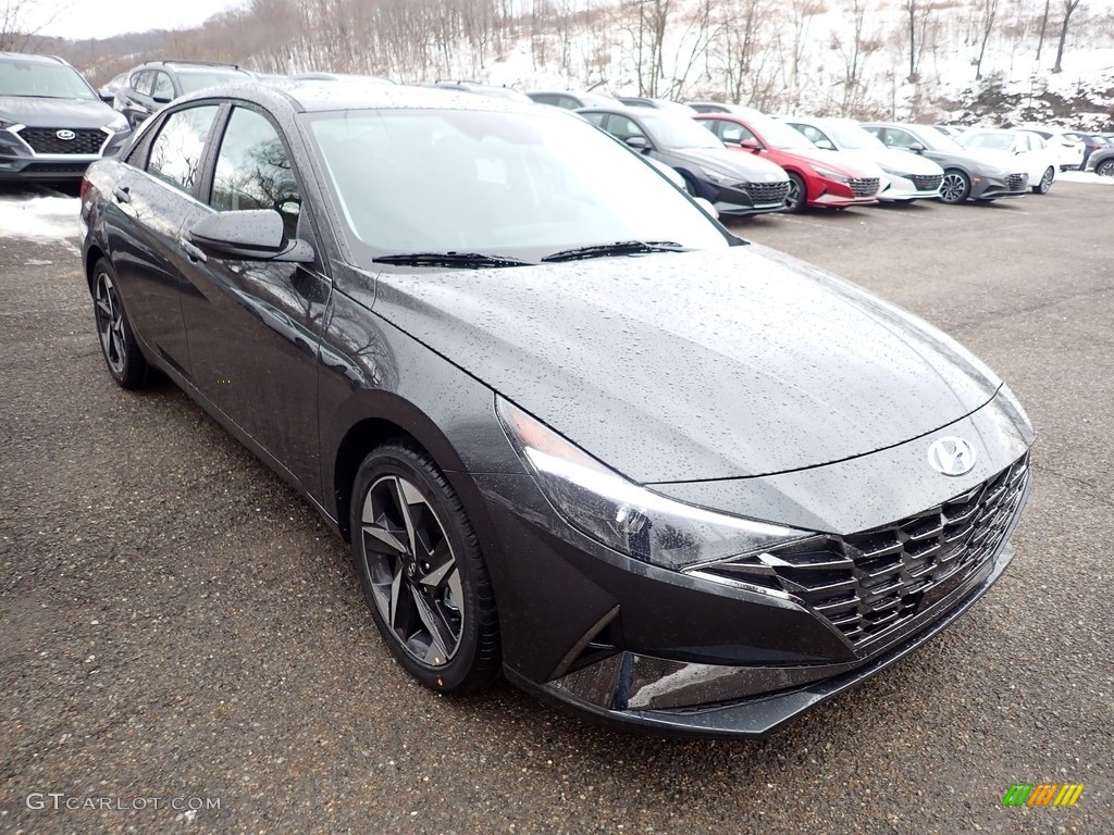 2021 Elantra SEL - Portofino Gray / Black photo #3