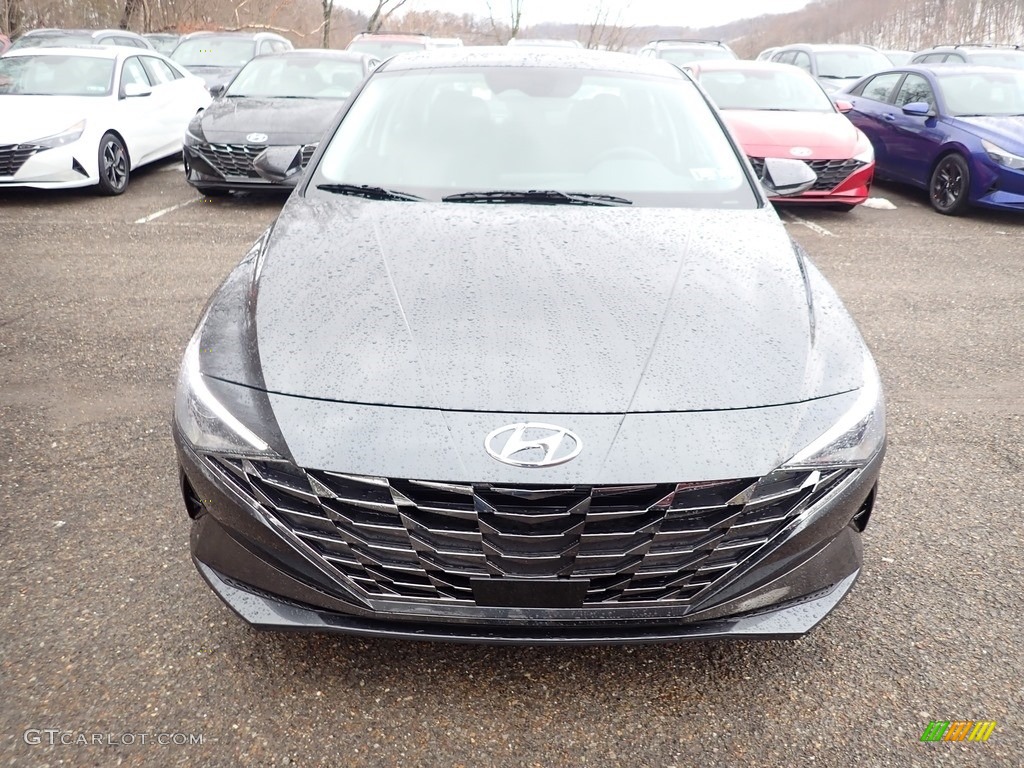 2021 Elantra SEL - Portofino Gray / Black photo #4