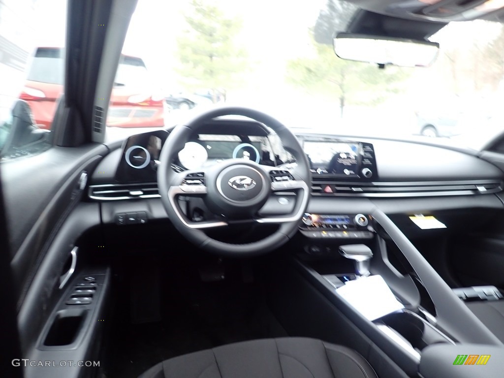 2021 Elantra SEL - Portofino Gray / Black photo #9