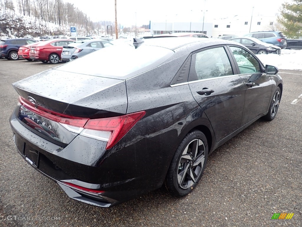 2021 Elantra SEL - Phantom Black / Medium Gray photo #2
